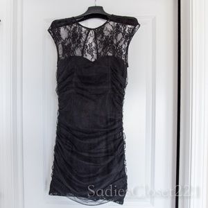Black Lace Cocktail Party Dress size XS